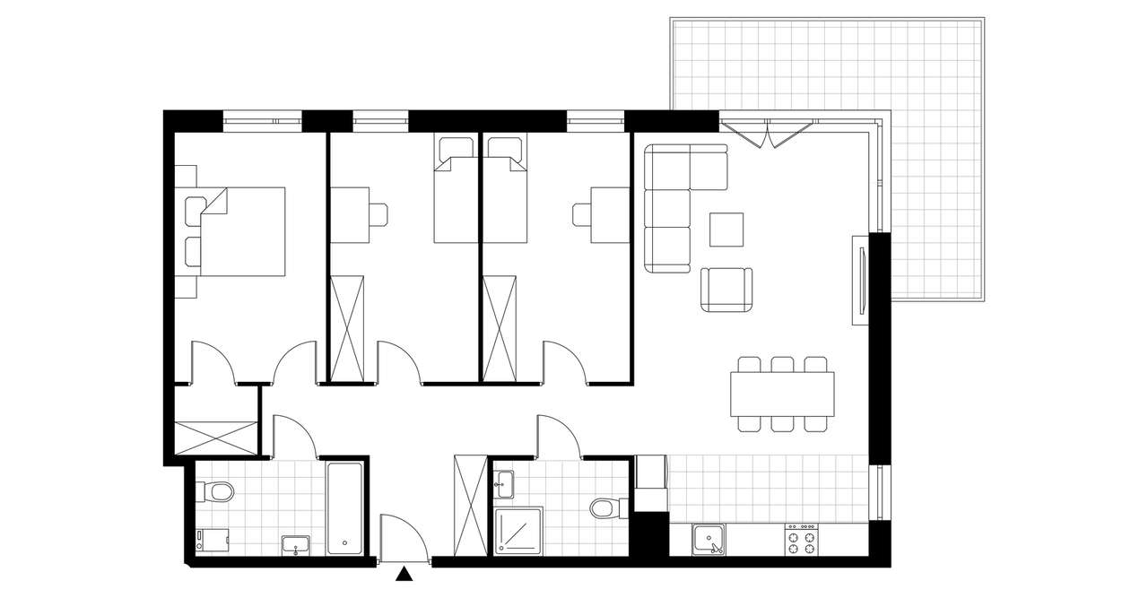 4-pokojowe mieszkanie 90m2 + balkon Bez Prowizji - Pełny obrazek: 3/23