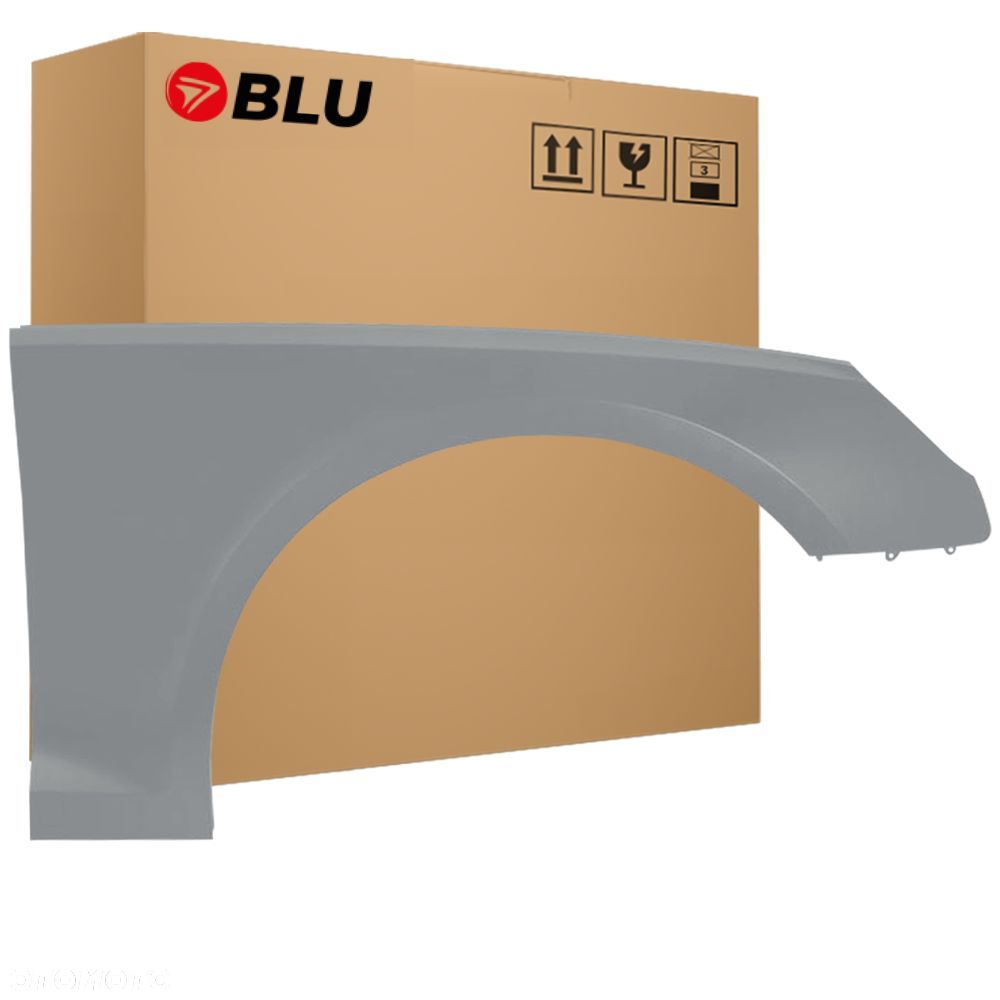 BLU Błotnik AUDI A4 B9 S4 LX7R prawy przód Srebrny 2015-2019 MonsunGrau - 1