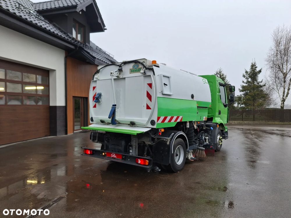 Renault Midlum 220 Zamiatarka Johnston SEMAT Szczotki L/R Obie Strony Dodatkowy SIlnik W Zabudowie Klimatyzacja EUnited PM10 - 4