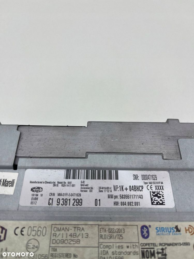 BMW X3 F25 RADIO CZYTNIK NAWIGACJA 9381299 - 3