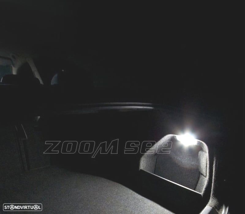 KIT COMPLETO 14 LAMPADAS LED INTERIOR PARA SKODA FABIA 1 MK1 MKI BERLINA SEDAN 99-07 - 2