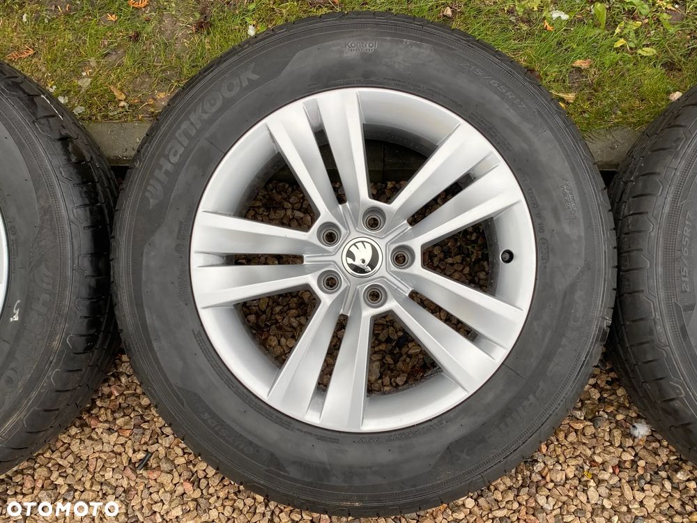 Skoda Kodiaq Karoq Kamiq Alufelgi 17 z oponami 215/65/17 5x112 Hankook Ventus Prime 3X 2023r - 6