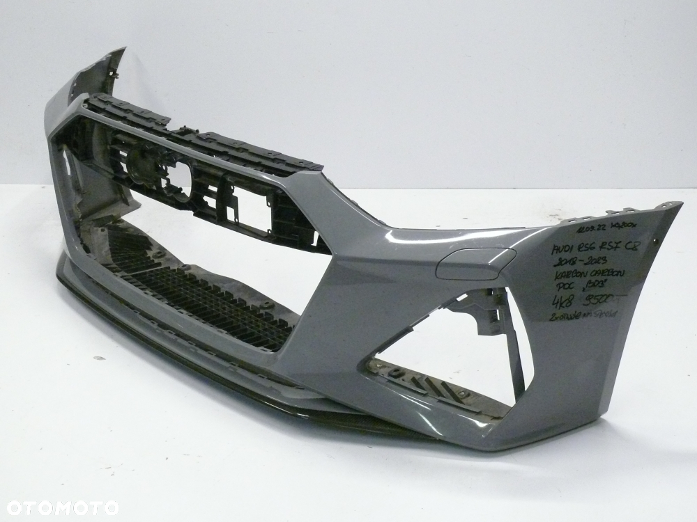 ZDERZAK PRZEDNI AUDI RS6 RS7 C8 2018 2023 CARBON PDC XENON - 6