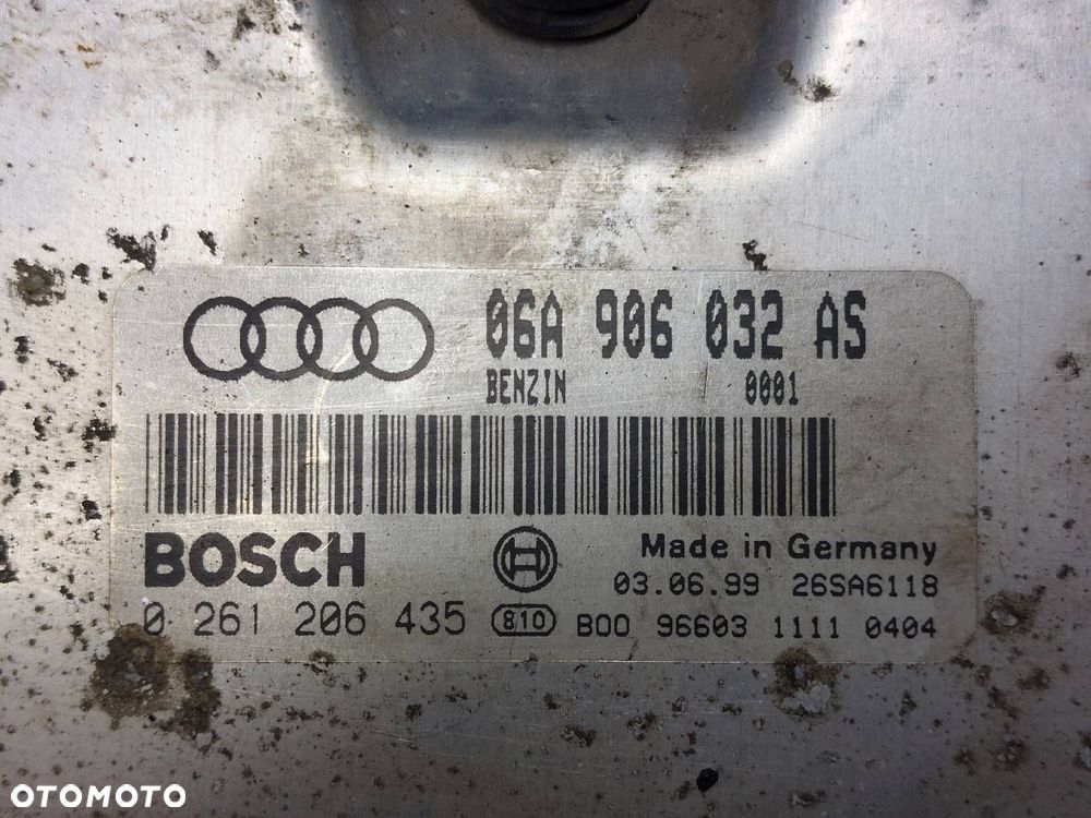 ZESTAW STARTOWY LICZNIK AUDI A3 8L 1.8 T 06A906032AS 0261206435 8L0920930A - 2