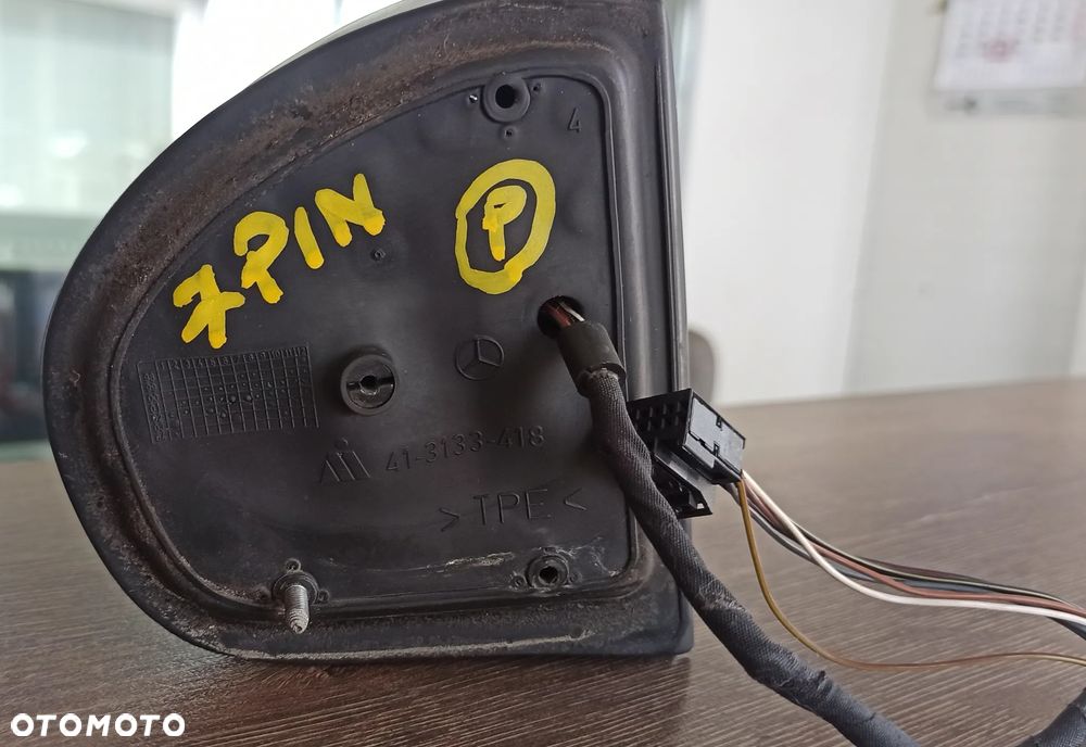 Mercedes w203 C-klasa Lusterko Prawe 7pin - 3