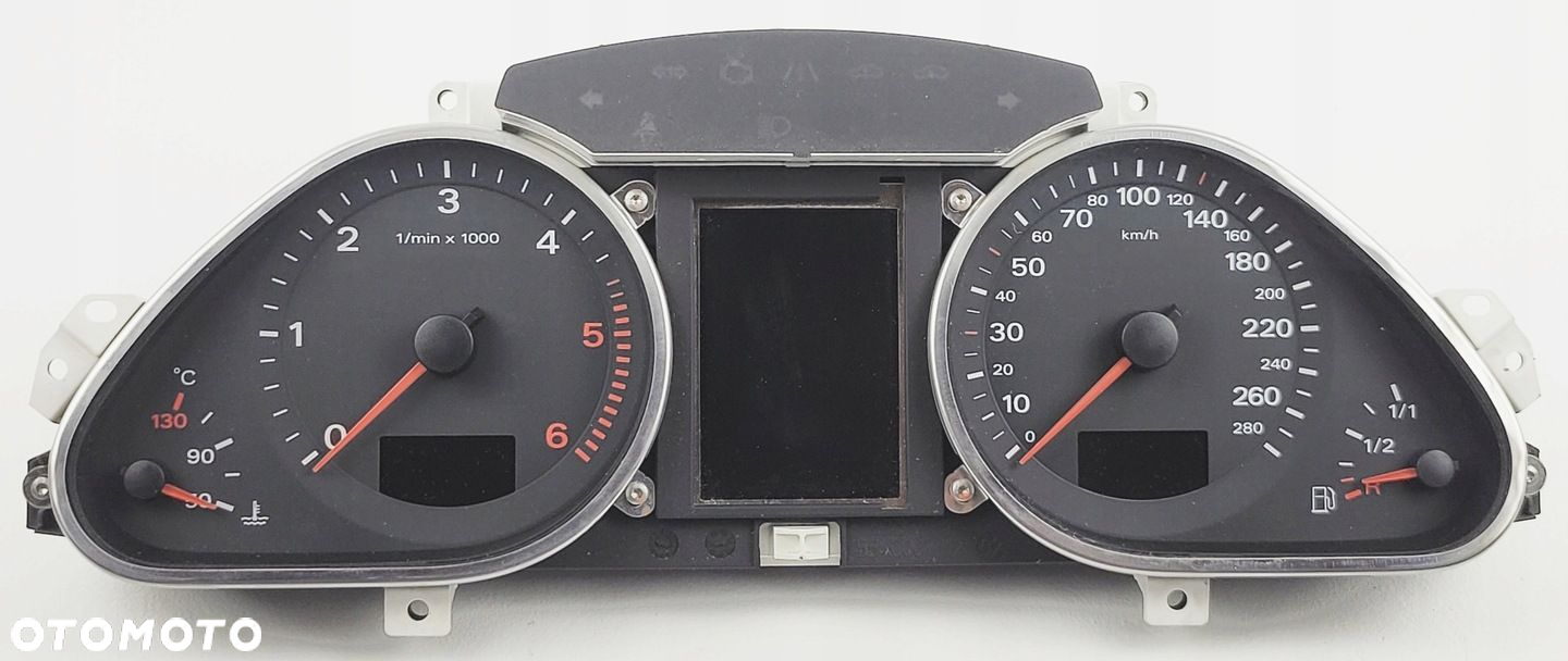 AUDI A6 C6 LICZNIK KOLOROWY ZEGAR ZEGARY 3.0 TDI ACC RADAR 4F0920932D - 2