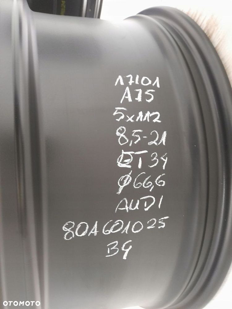 Felga aluminiowa Audi OE 80A601025BG 8.5" x 21" 5x112 ET34 - 3