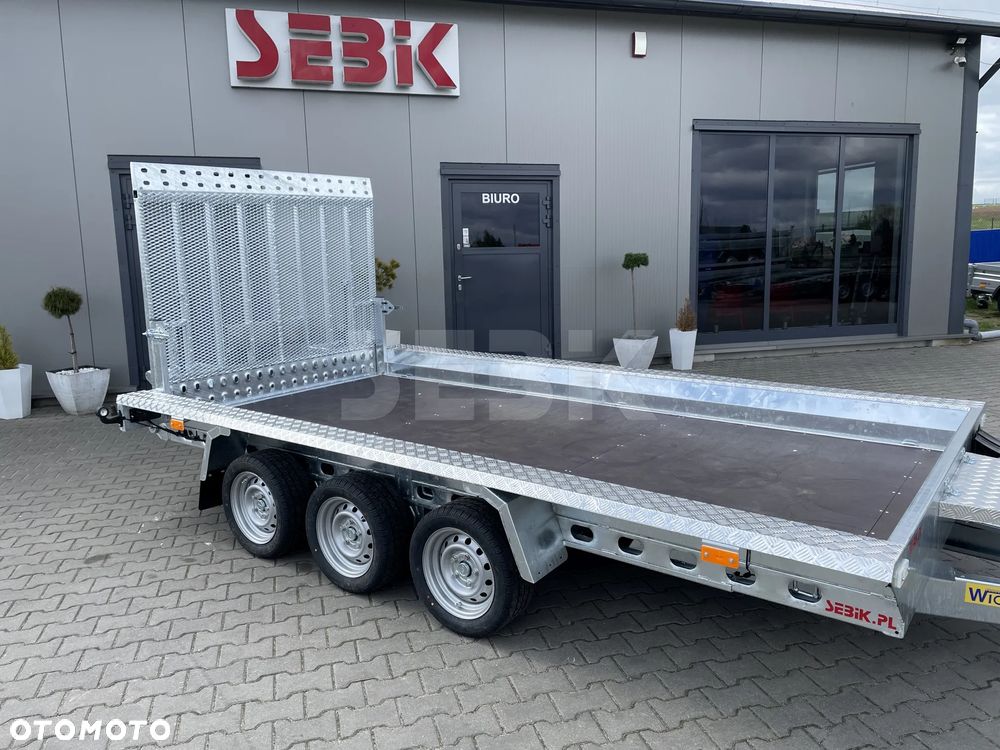 Wiola Mocna przyczepa do transportu minikoparki B3540 MAX DMC 3500 kg. - 3