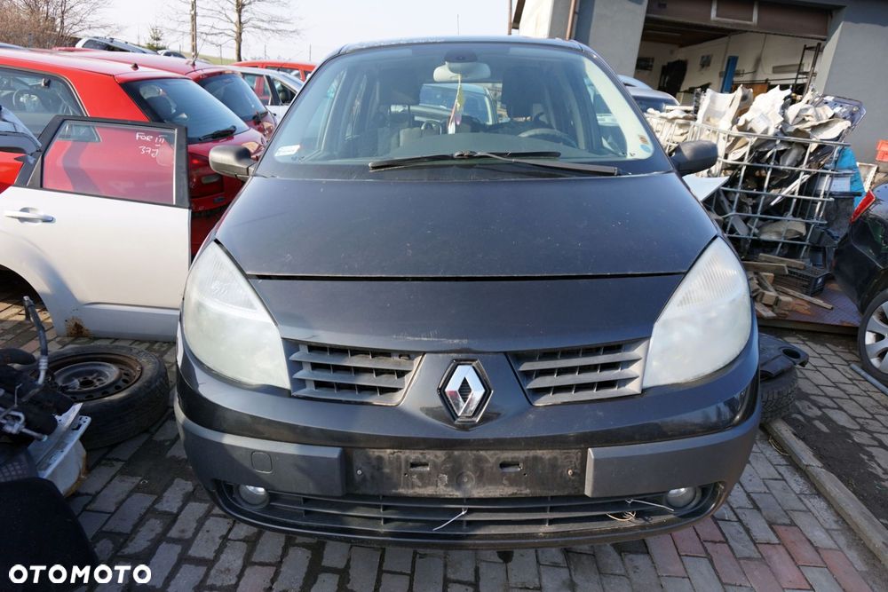 MASKA ZDERZAK BŁOTNIKI LAMPY SCENIC II PH1 NV676  RENAULT 2004-2006 CZARNY PRZÓD KOMPLETNY - 1