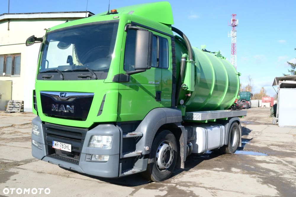 MAN TGS 18.420 2018 ROK ASENIZACYJNY SZAMBIARKA NOWA BECZKA 12.5 m³ POMPA JUROP RV 360 KLIMATYZACJA