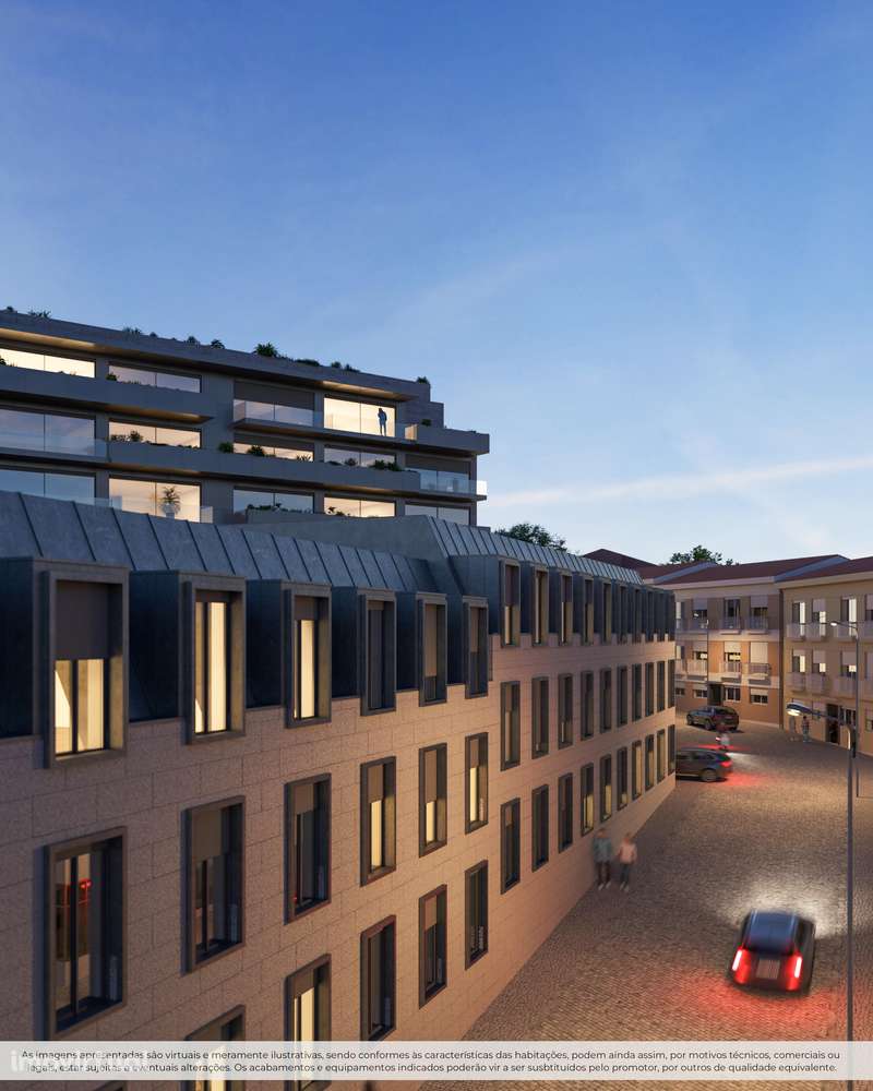 Excelente T1 Novo com varanda, garagem e ar condicionado em Gaia. - Grande imagem: 5/15