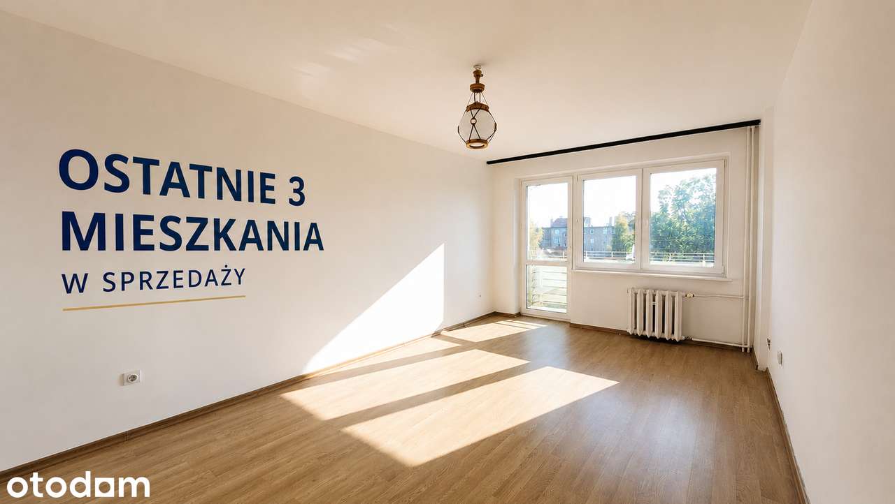 3-pokojowe mieszkanie 63 m² z balkonem – spokojna okolica