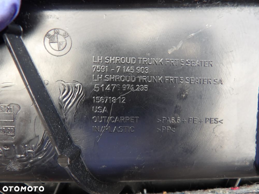 BMW - E70,X5 - BOCZEK BAGAŻNIKA - PRAWY/LEWY - CENA ZA 1 SZT - 7145903  7145904 - 2