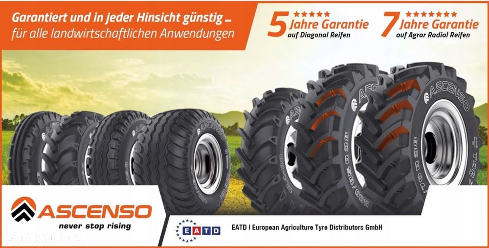 1x Ascenso 650/85R38 XLR 880 173D R-1W TL - 8