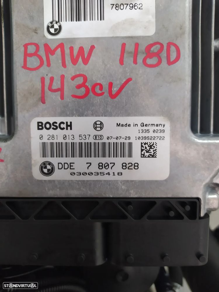 Motor BMW 118D 143cv E87 E90 2008 N47D20C caixa 6 velocidades CBB - 14
