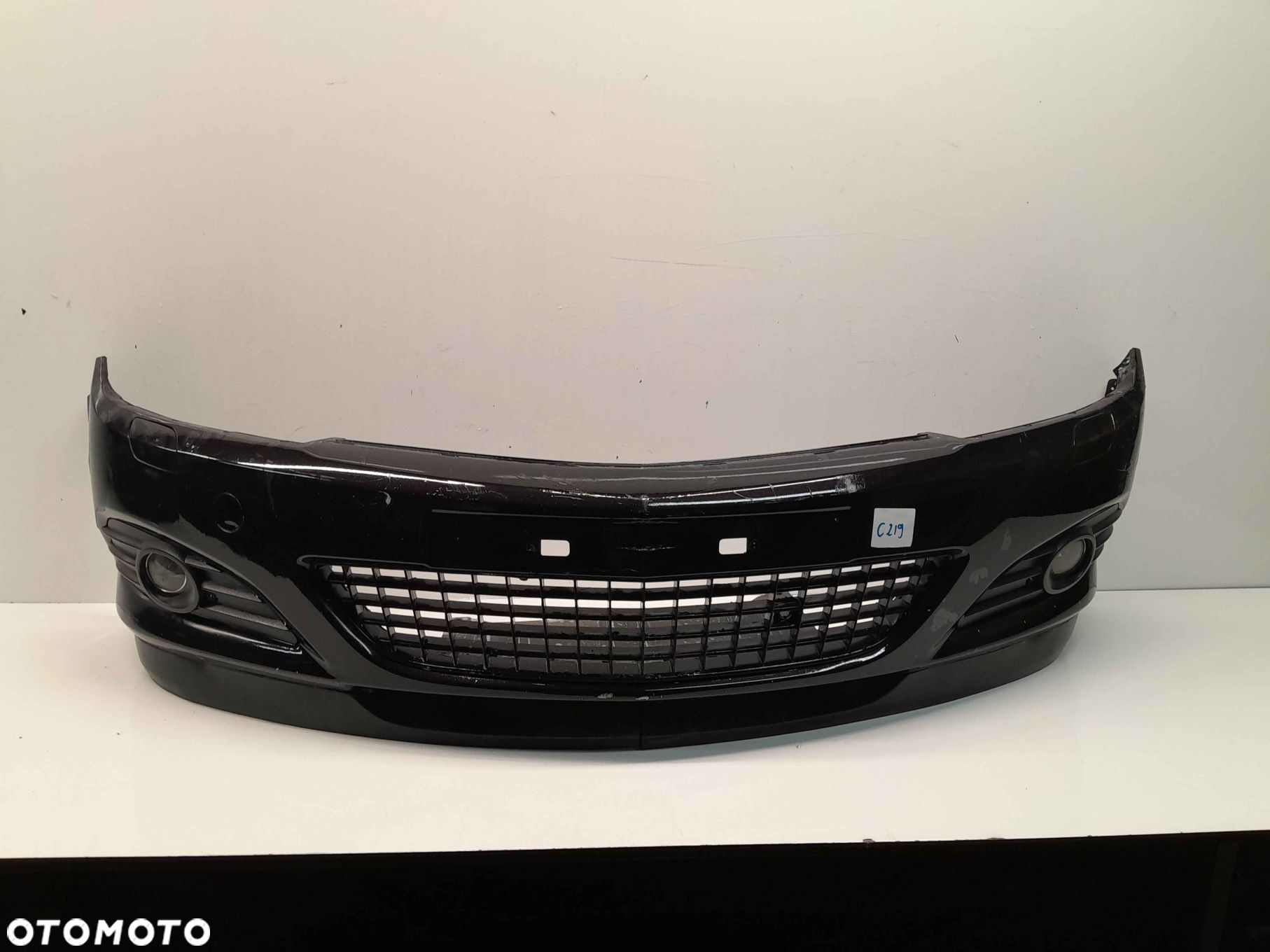 ^ ZDERZAK PRZÓD PRZEDNI OPEL ASTRA H 3 III GTC Z20R CZARNY HALOGENY - 1