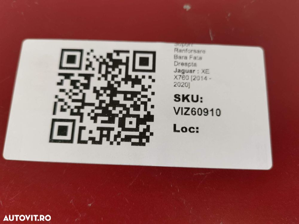 Suport Cap Lonjeron Dreapta Jaguar  XE X760 2014 2015 2016 2017 2018 2 - 8