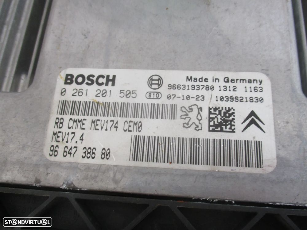 Centralina Bosch Peugeot 207 0 261 201 505 - 2