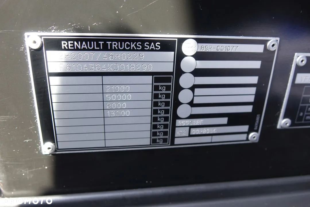 Renault GAMA T HIGH 520 DTI 13 / STANDARD / AUTOMAT/ EURO 6 / 2 ZBIORNIKI / KLIMATYZACJA POSTOJOWA - 32