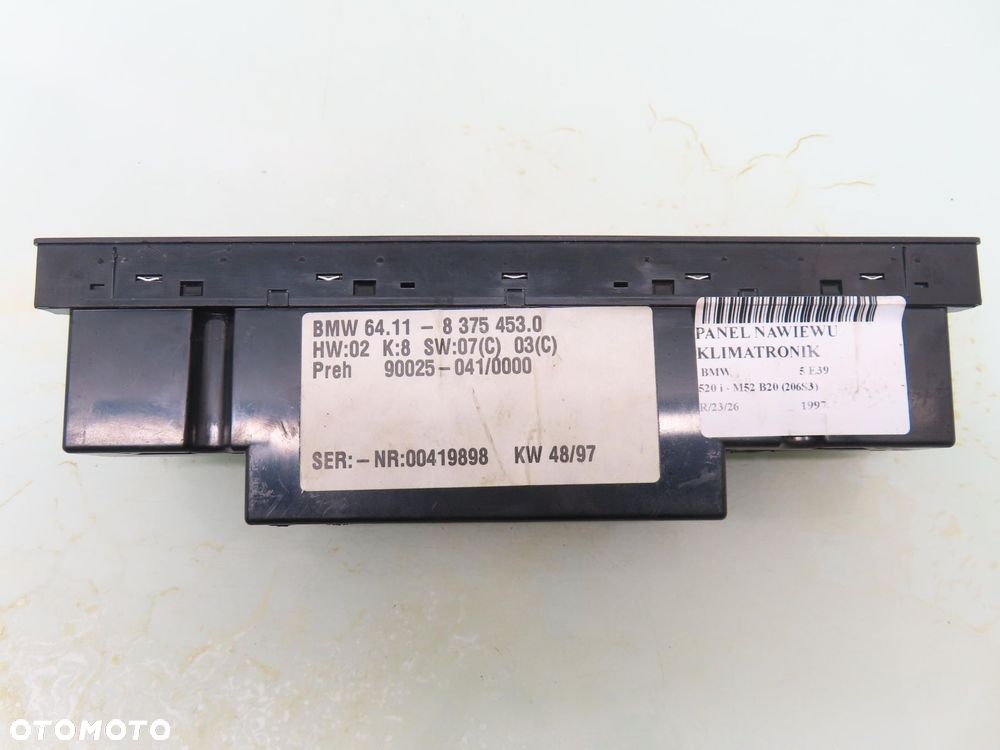 KLIMATRONIK BMW E39 83754530 - 2