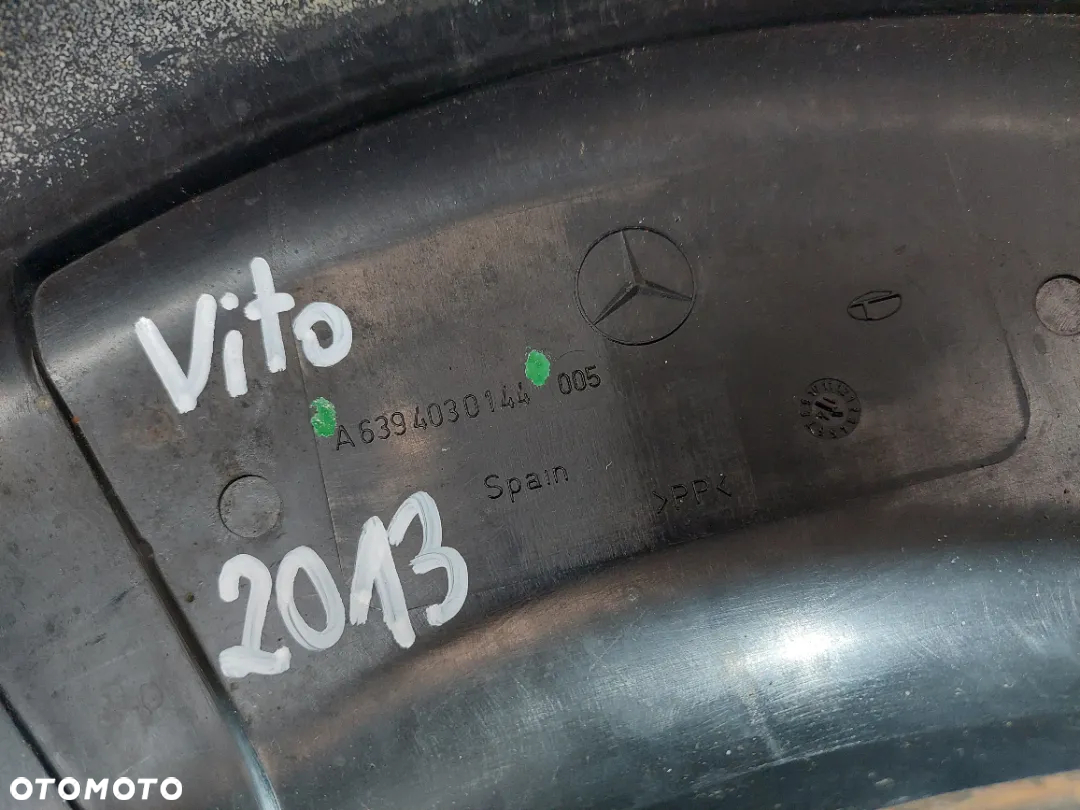 OSŁONA POD KOŁO ZAPASOWE MERCEDES VITO W639 R2014 2,2 CDI NR A6394030144 - 2