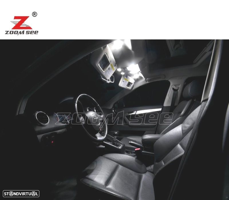 KIT COMPLETO DE 20 LÂMPADAS LED INTERIOR PARA 2003-2013 PARA AUDI A3 S3 8 P 3 PUERTA Y 5 PUERTA SPO - 4
