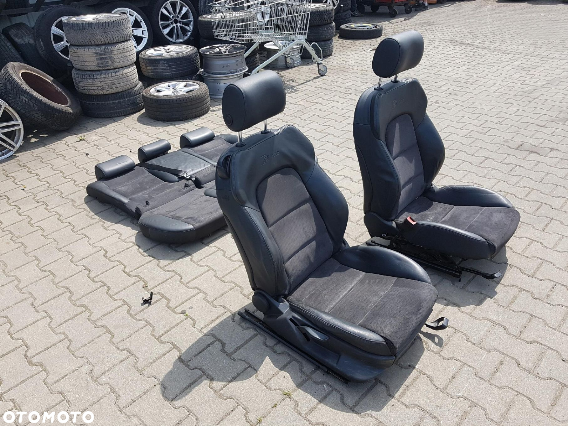 AUDI A3 8P 04-12r S-LINE FOTELE PÓŁSKÓRY KANAPA 3D - 7