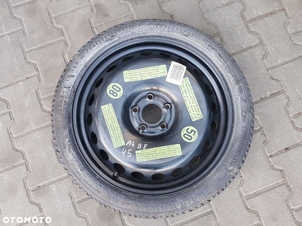 AUDI A4 B8 08-16r A5 8T KOŁO DOJAZDOWE 19 5X112 8K0601027D - 1