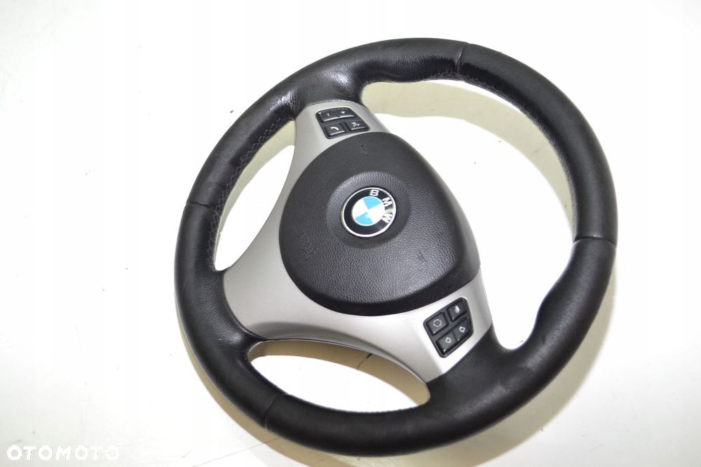 BMW E90 E87 KIEROWNICA SKÓRA MULTIFUNKCJA AIRBAG PODUSZKA SPORT - 6