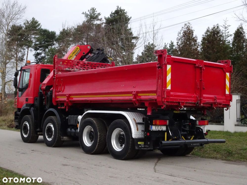 Iveco Trakker 500 Wywrotka 8x4 Kipper Hydroburta  HDS Palfinger PK 26002 EH Pojazd Specjalny - 4