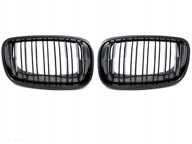 Atrapa Grill Nerka Tuning Black Glossy kpl Bmw X5 e70 X6 e71 - 1
