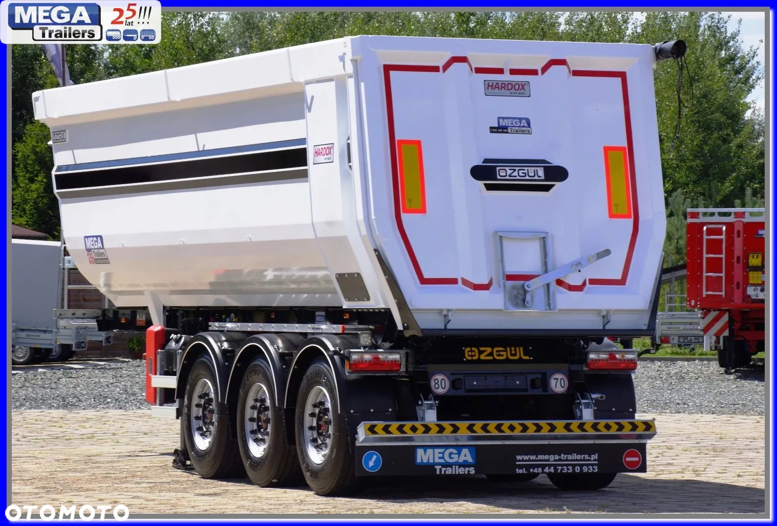 Mega 33 m³ naczepa rynna HB 450 KAMIEŃ / ŻWIR !!! - 2