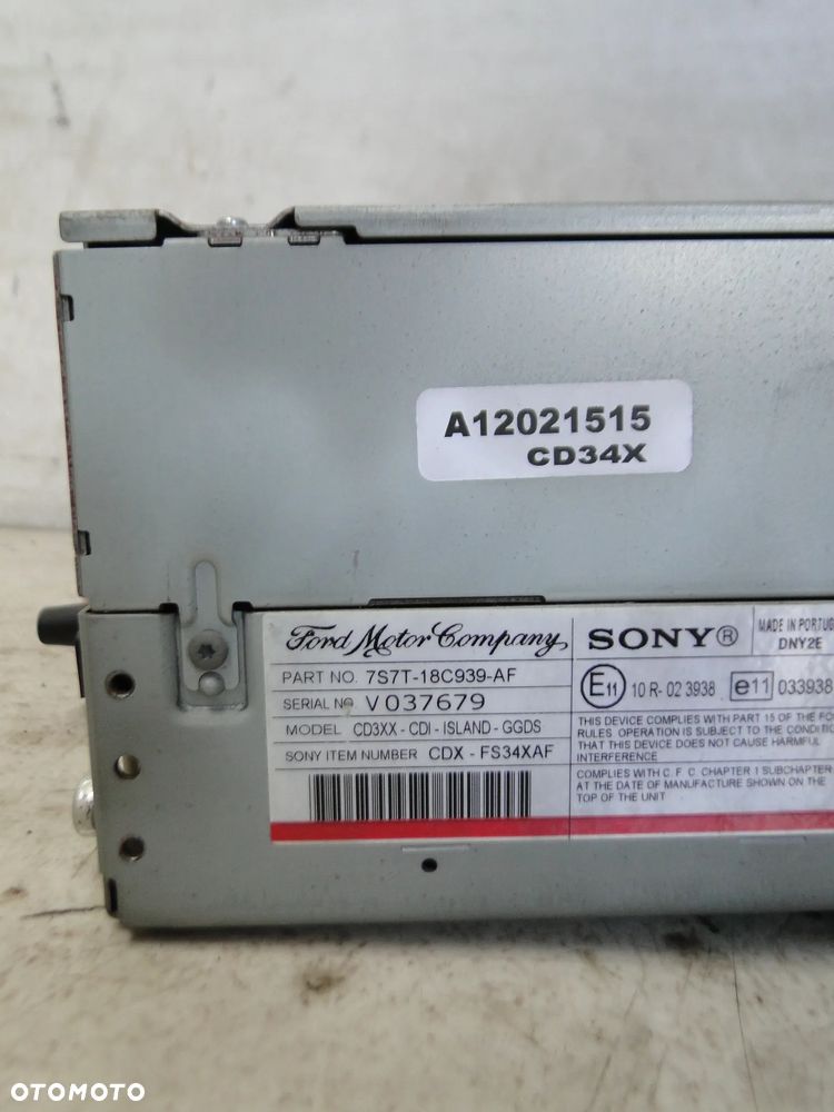 FORD MONDEO MK4 IV RADIO RADIOODTWARZACZ CD MP3 EUROPA - 8