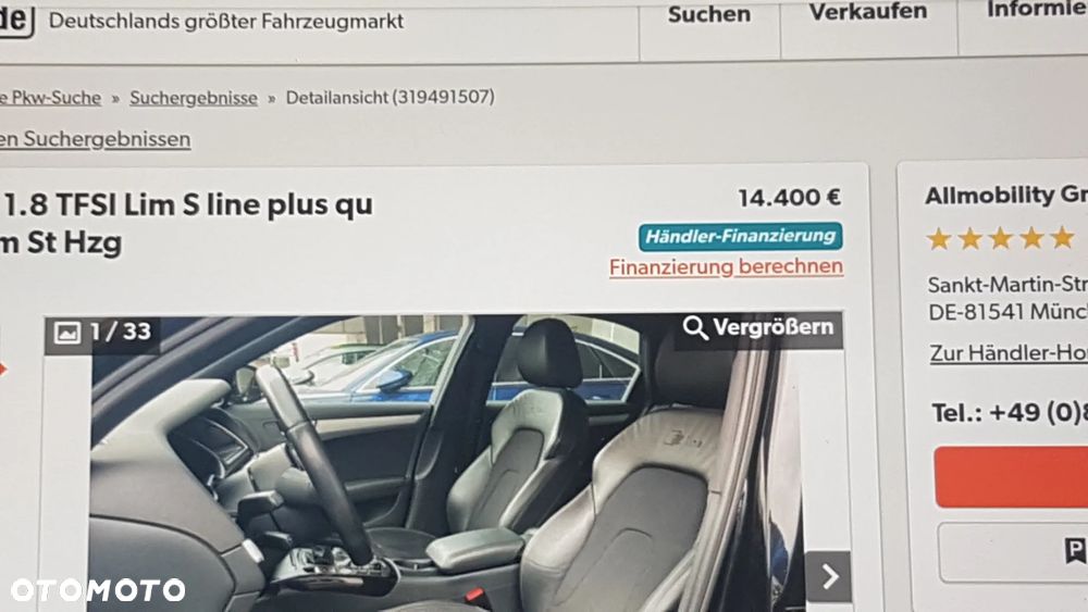 Audi A4 Limousine 1.8 TFSI quattro S line Sportpaket - 33