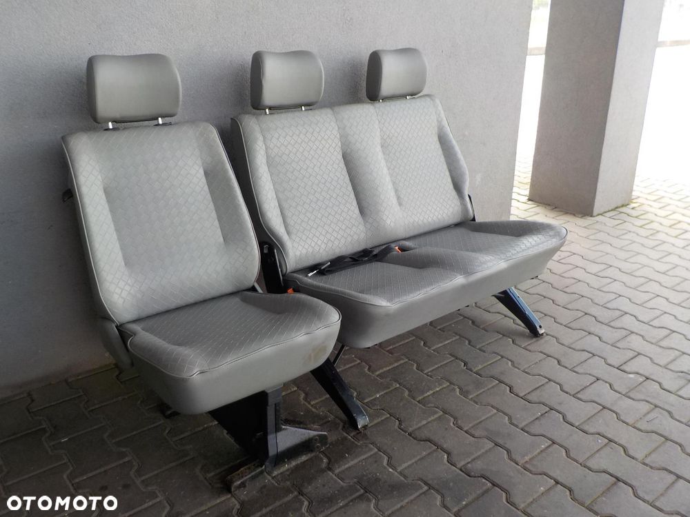 VW T4 FOTEL FOTELE SIEDZENIA RZĄD ŚRODKOWY TYŁ - 1