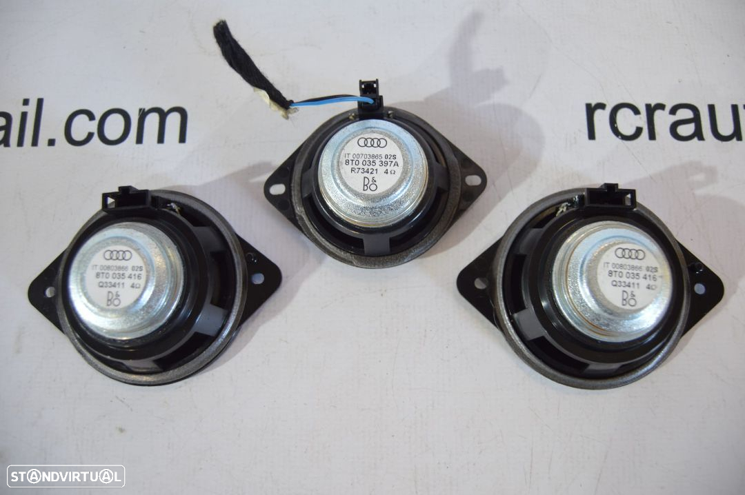 COLUNA COLUNAS SOM AMPLIFICADOR SUBWOOFER SONORO TABLIER ORIGINAL AUDI A5 8T3 SLINE S-LINE S LINE - 8