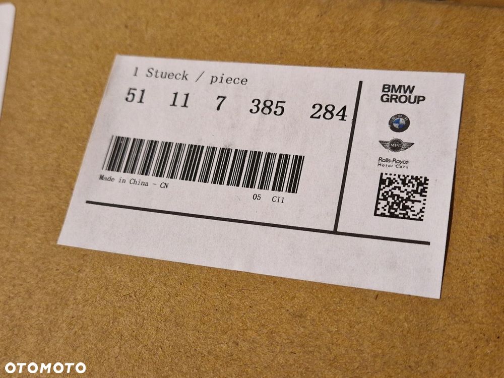 BMW 5 G30 31 Listwa Zderzaka Prawa KRATKA CHROM 51117385284 NOWA ORYGINAŁ - 4