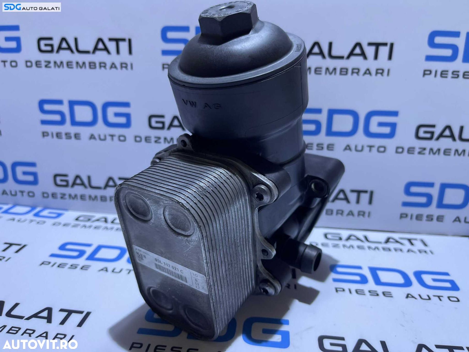 Termoflot Corp Carcasa Filtru Radiator Racitor Ulei Skoda Superb 2 2.0 TDI CFFB CFGB CLJA 2008 - 2015 Cod 03L115389C 03L117021C - 1