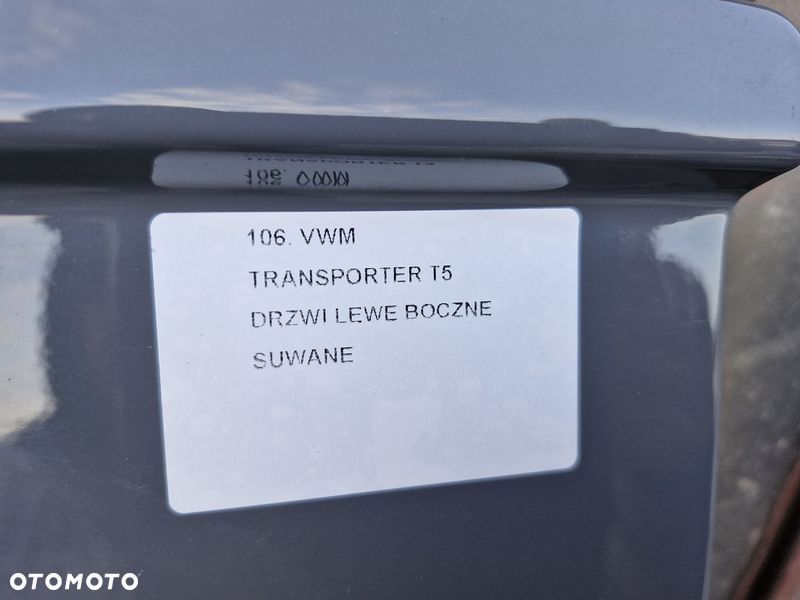 volkswagen transporter t5 drzwi lewe boczne suwane - 2