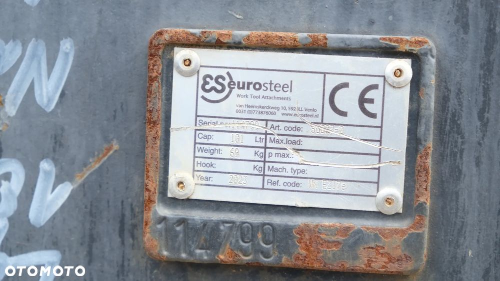 łyżka skarpowa 100cm do minikoparki mocowanie Verachtert - 3