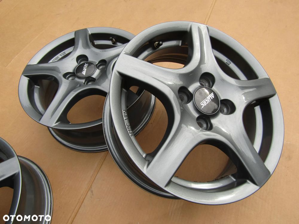 4x Felgi Aluminiowe 15 Opel Adam Vectra A Astra F Aveo Tigra Vectra Combo C Corsa B C D E Meriva Kadet Chevrolet Spark Lanos Nexia Nubira Aveo 5,5 j 4x100 ET40 piasta 56,6 mm + czujniki TPMS ALUTEC GERMANY - 16