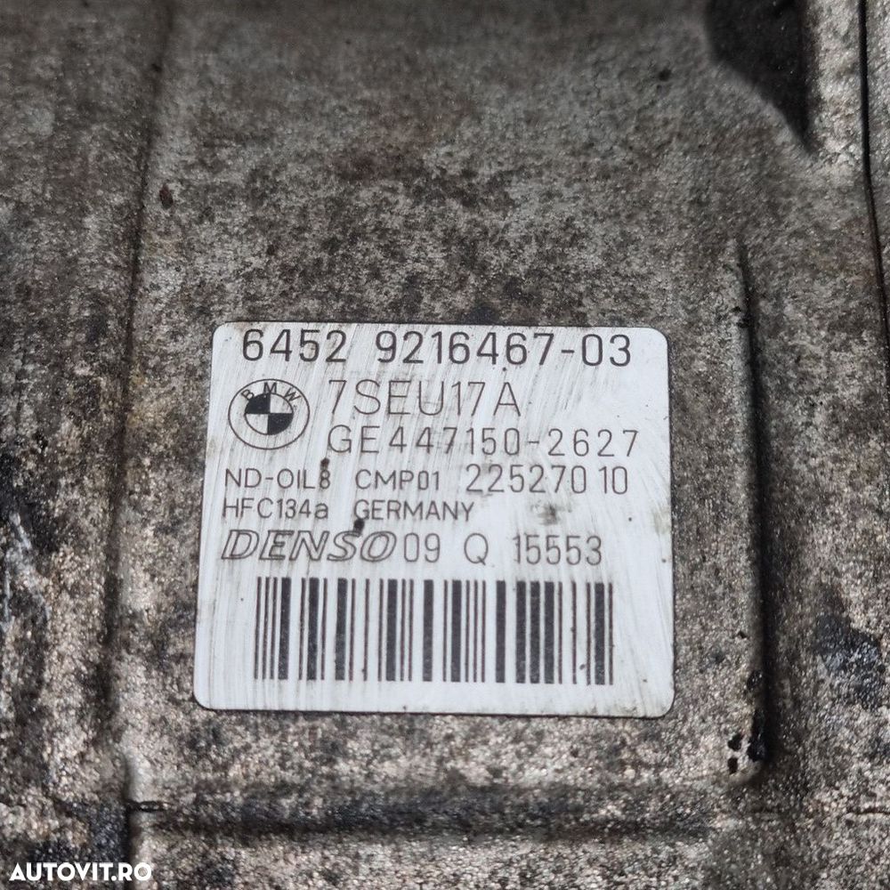 Compresor clima BMW X3 F25 2.0 D 2010 - 2014 184CP N47D20C (1478) Diesel 7SEU17A - 5
