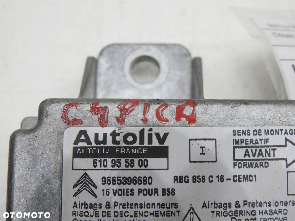 SENSOR AIR BAG AIRBAG CITROEN C4 PICASSO I - 7
