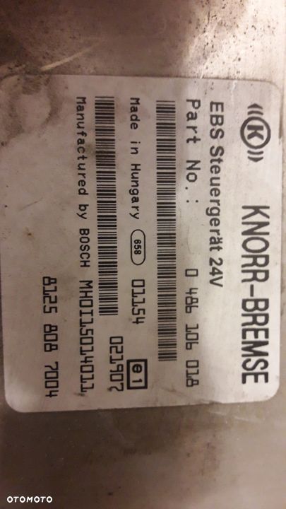 Sterownik EBS Man TGA 81 25 808 7004 - 1