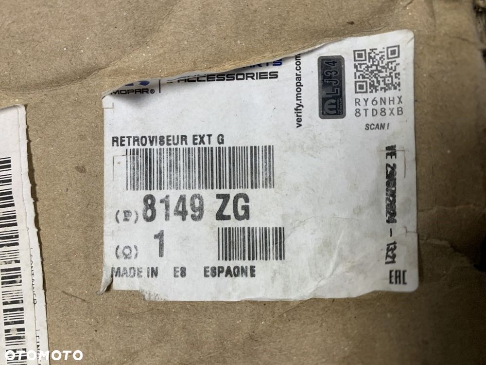 NOWE ORYGINALNE LUSTERKO PRAWE ZEWNĘTRZNE PEUGEOT 207 06-13  96806254XT - 7