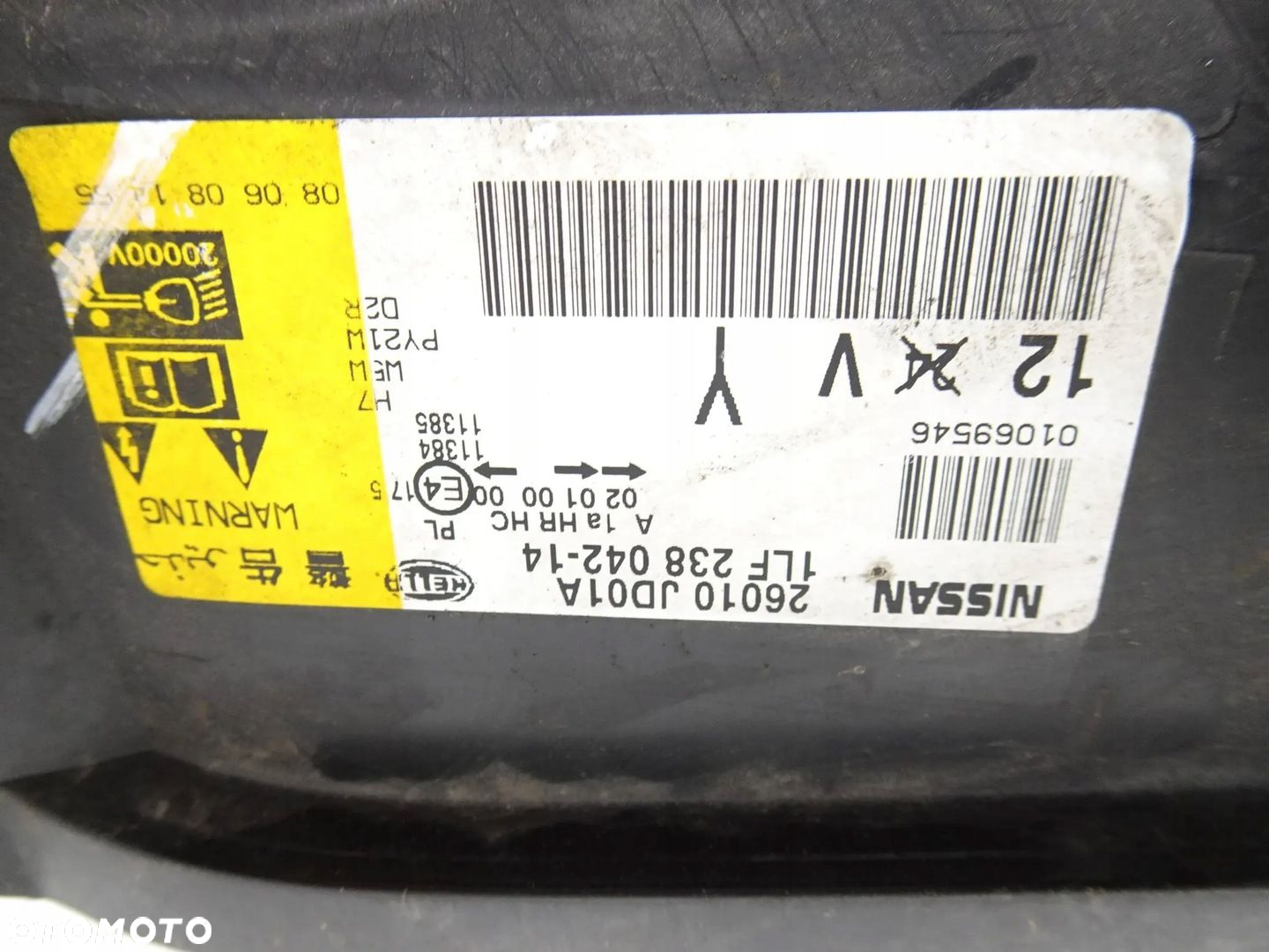 Lampa PRAWY przód Nissan Qashqai J10 06-10 r. XENON ANGLIK - 9