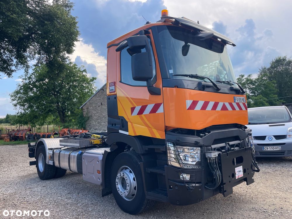 Renault C 440 Kerax Premium Hakowiec PALFINGER T15  Czołownica pojazd specjalny zimowego utrzymania dróg - 25