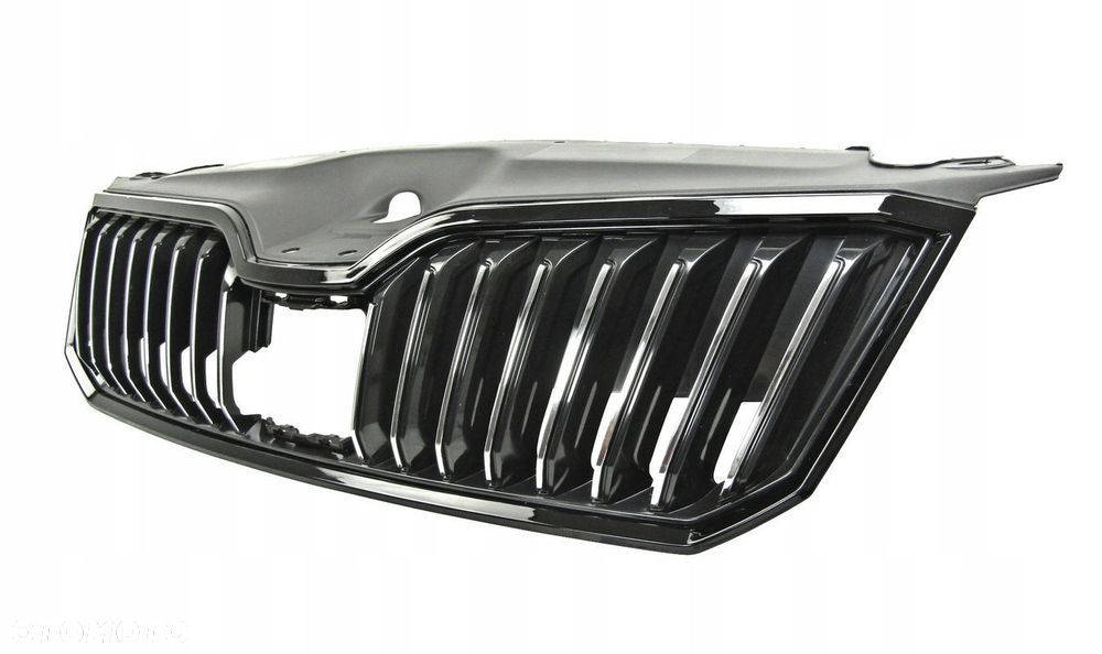 Skoda Superb 15 - 19 Atrapa chłodnicy / Grill czarny połysk pod radar - 1
