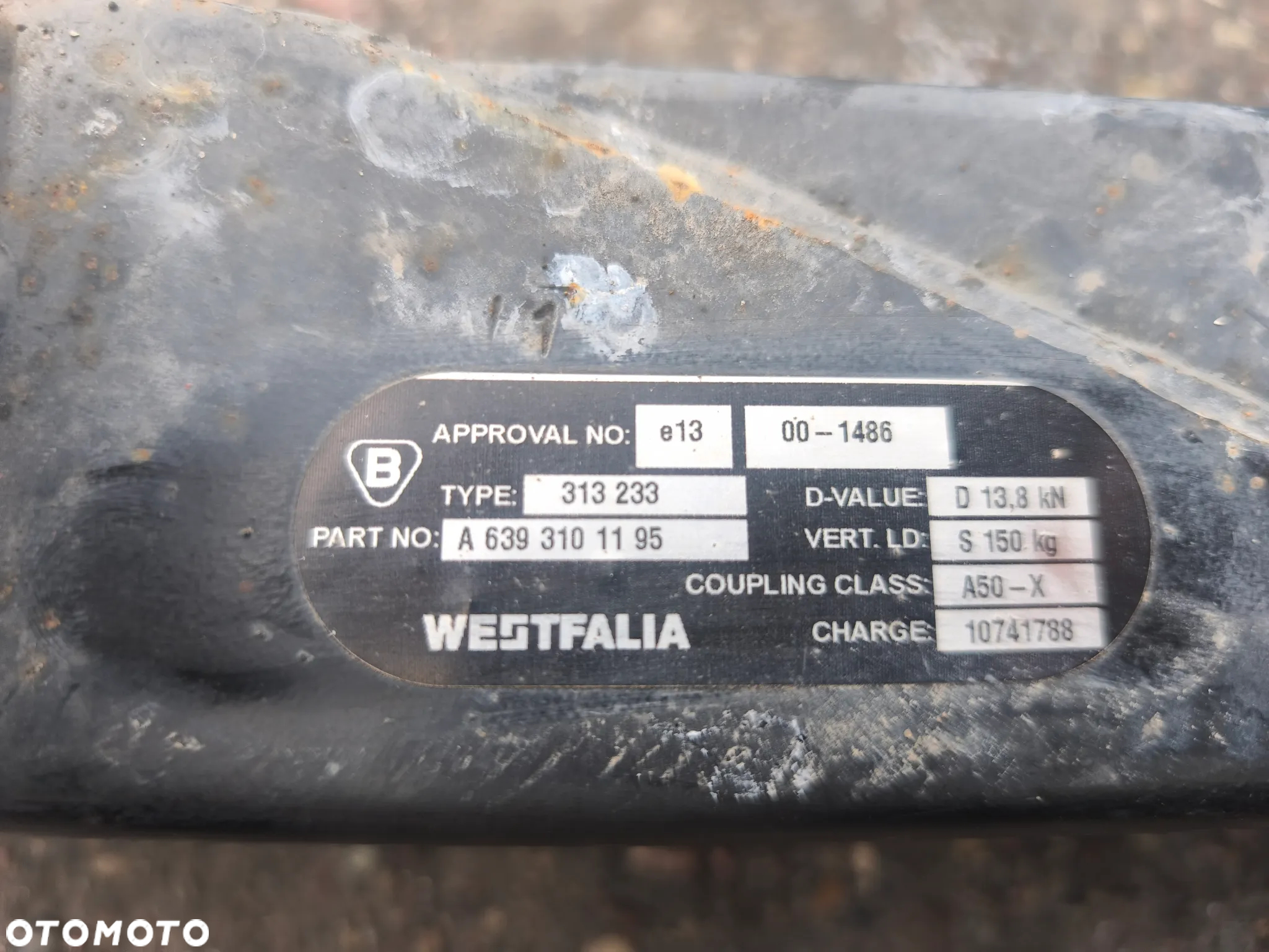 Hak holowniczy Westfalia Mercedes-Benz Vito Viano w639 639 a6393101195 komplet moduł wiązka - 5
