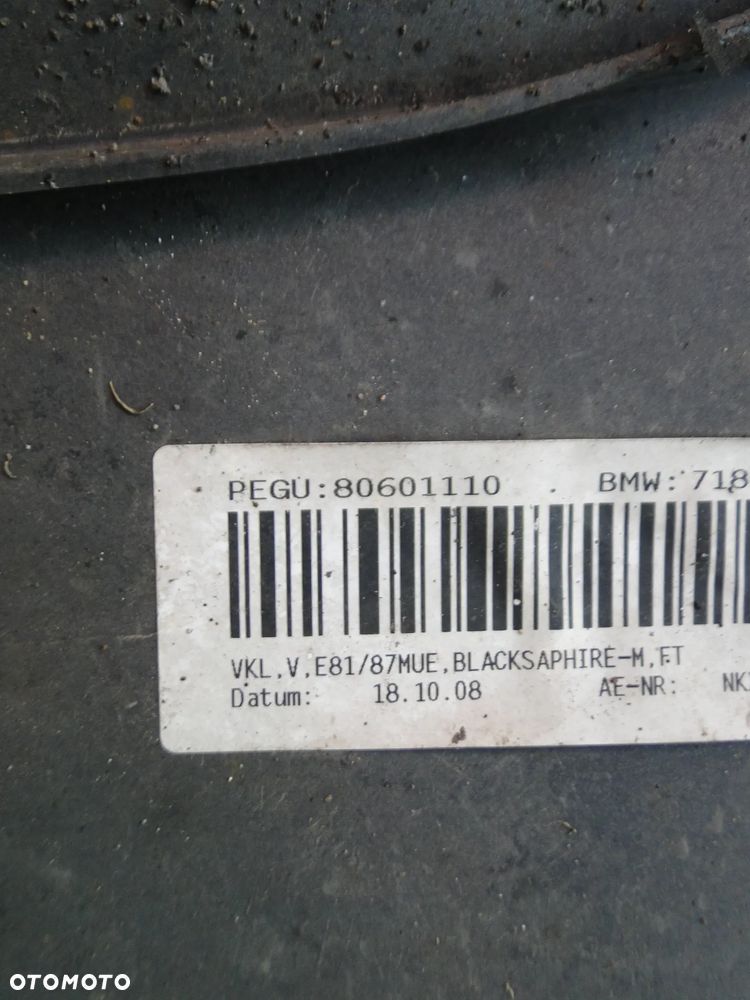 BMW 1 E81 E87 LIFT ZDERZAK PRZÓD PRZEDNI BLACKSAPHIRRE - 31